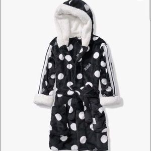 VS Pink Sherpa Lined Robe